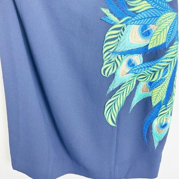 LILLY PULITZER | NEW Jamie True Navy Embroidered Asymmetrical Dress Women’s 6 - Picture 8 of 14